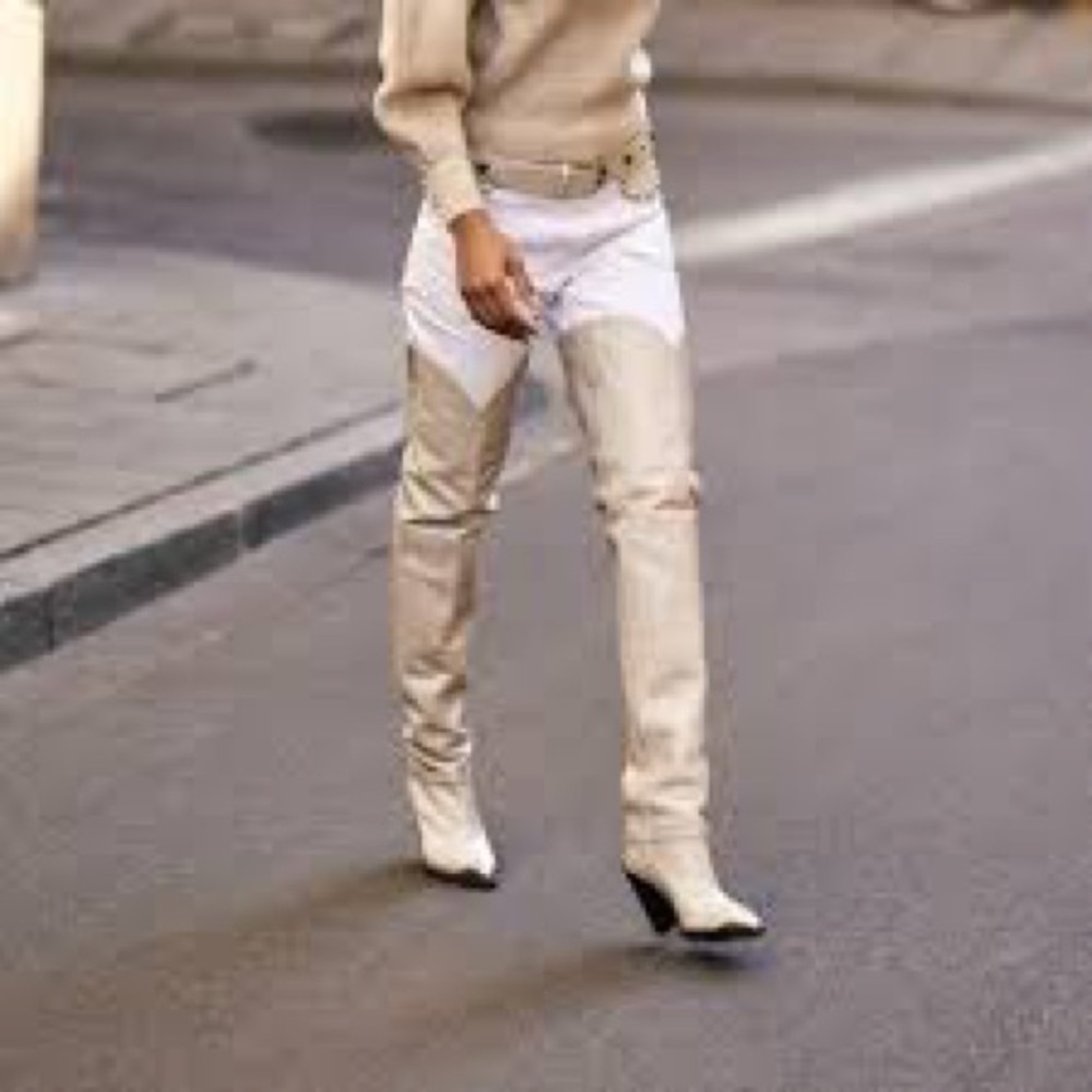 ISO IN SEARCH OF ISABEL MARANT LAFSTEN LAMSY BOOTS Grey OR WHITE 37 or 38 - Picture 1 of 9